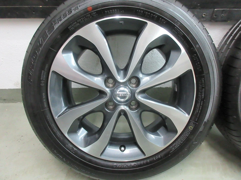 185/60 R16 Sommerreifen neuw. Alufelgen orig. Nissan 3HM3A SA33 für Note Typ E12 - Bild 4 von 4