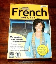 Instant Immersion French Levels 1 2 3 PC MAC. Excellent Condition.Complete Set