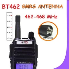 BT462 TUNED 2" Short Stubby GMRS UHF HP Antenna for BAOFENG TECH BTECH GMRS-V2