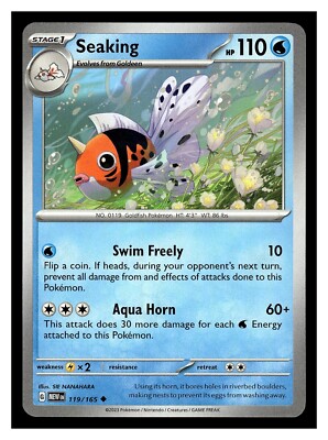 seaking pokemon card value Seaking 24/107 ex Deoxys