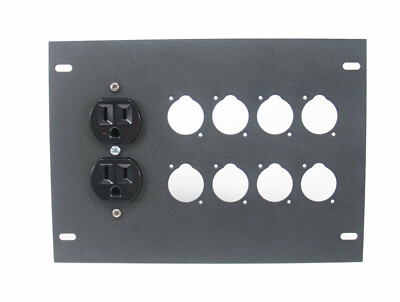 Elite Core FBL-PLATE-8+AC Plate for FBL Floor Box With AC Duplex - no connectors