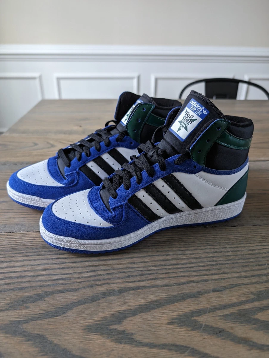 Size 10 adidas Top Ten RB High Lucid Blue Green FZ6199