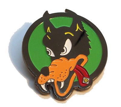 Dire Wolf Tab on Tongue Grateful Dead Jerry Garcia Bob Weir HAT PIN Lapel Brooch