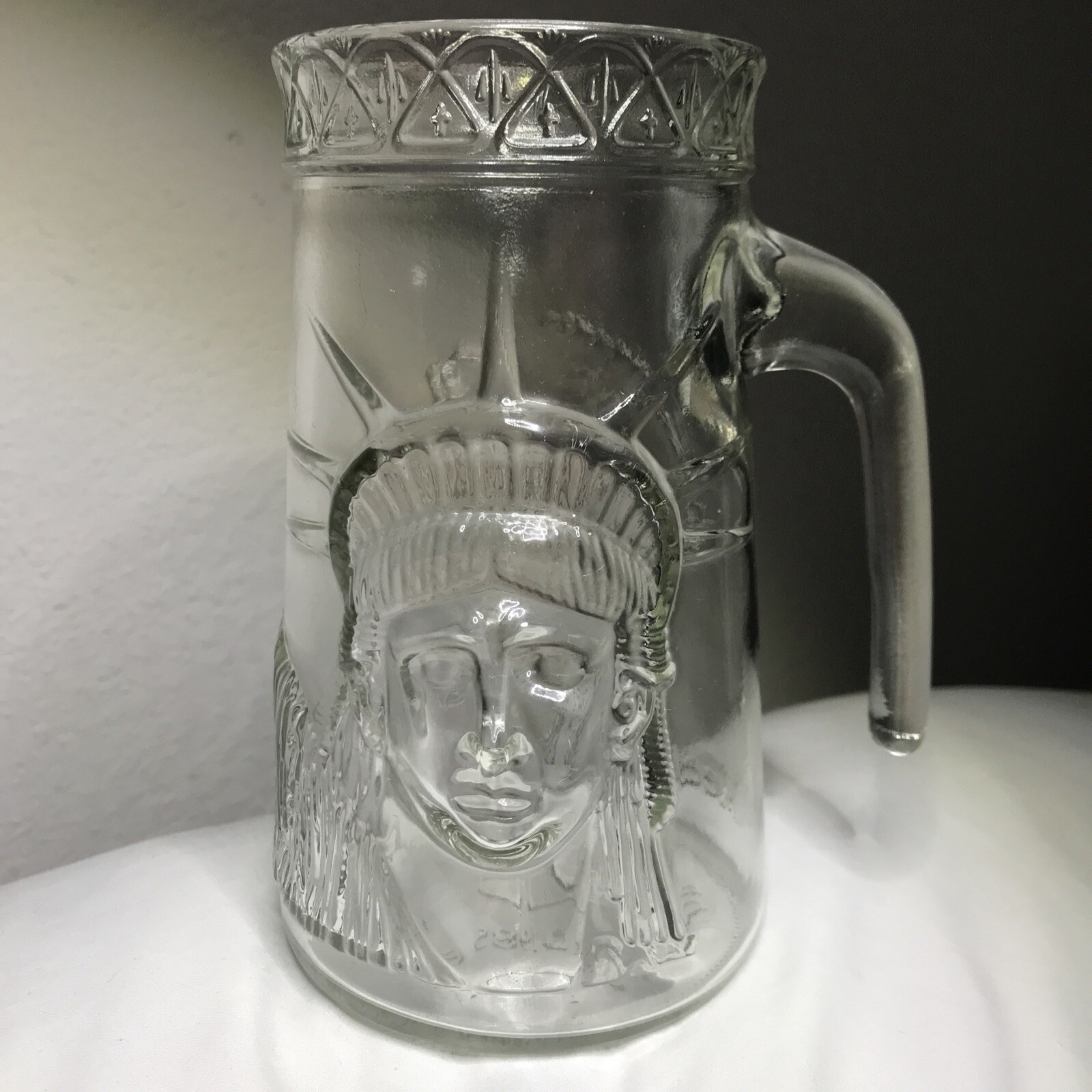Statue of Liberty Centennial Glass Mug 1985 ~ Anchor Glass ~ Keep The Torch Lit