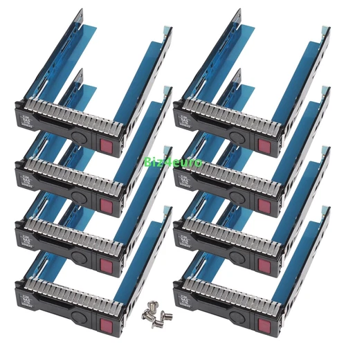 8x 3,5 " SAS SATA HDD Rahmen Caddy 651314-001 Für HP G8 G9ML350e DL360 DL380 DE