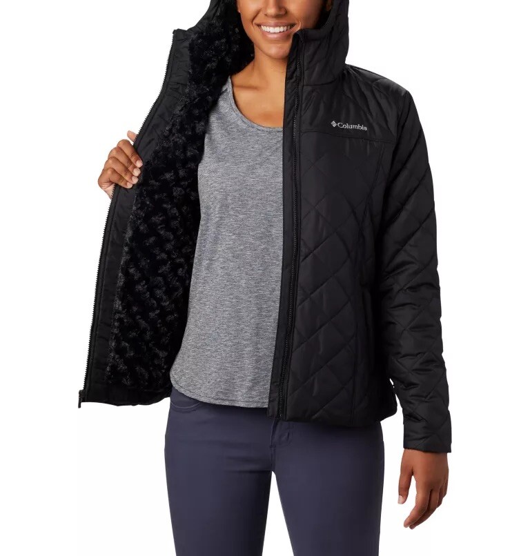 columbia copper crest fleece lined hooded coat