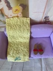 VINTAGE Ken SANDALS  And  Terry Togs "HIS Bath Towel"  1960s MATTEL MINT !