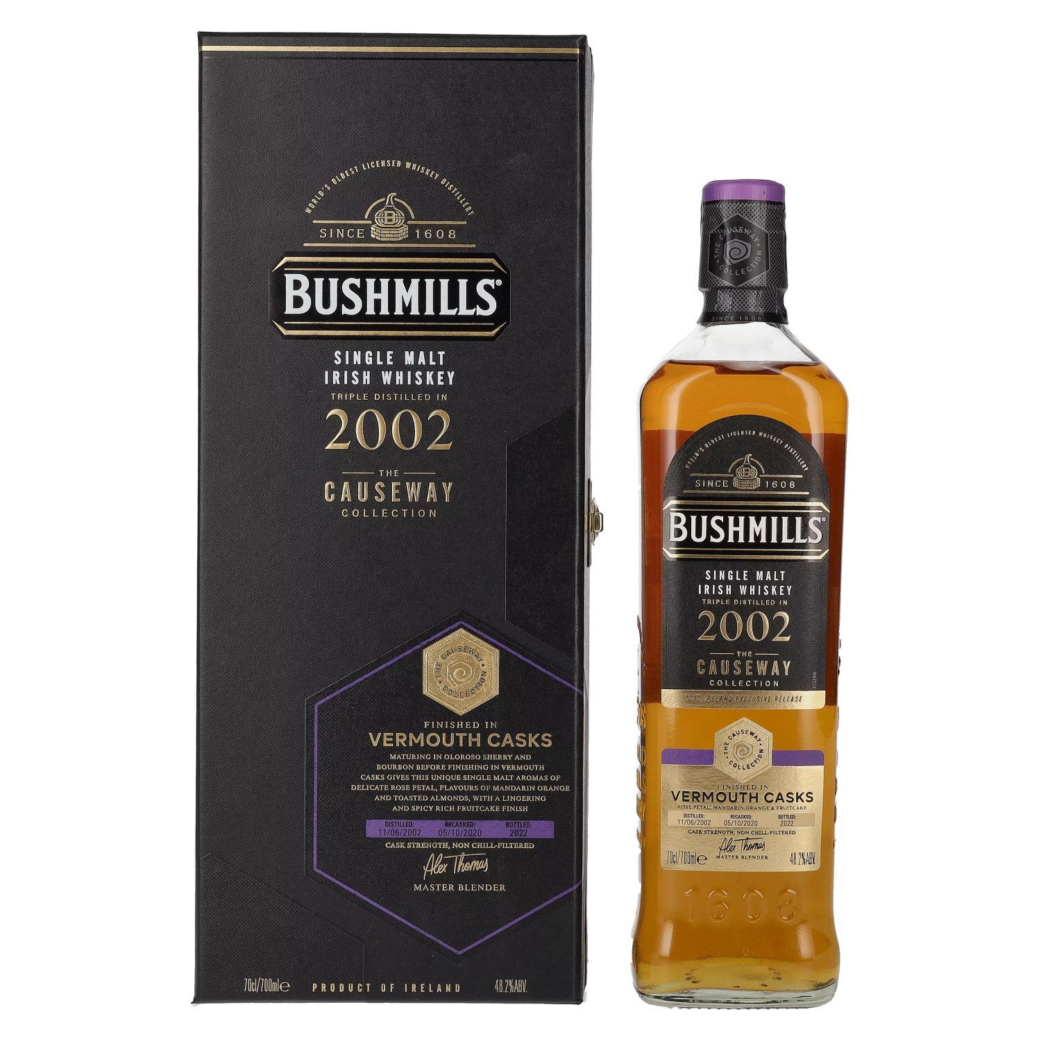 Bushmills THE CAUSEWAY COLLECTION Single Malt Vermouth Casks 2002