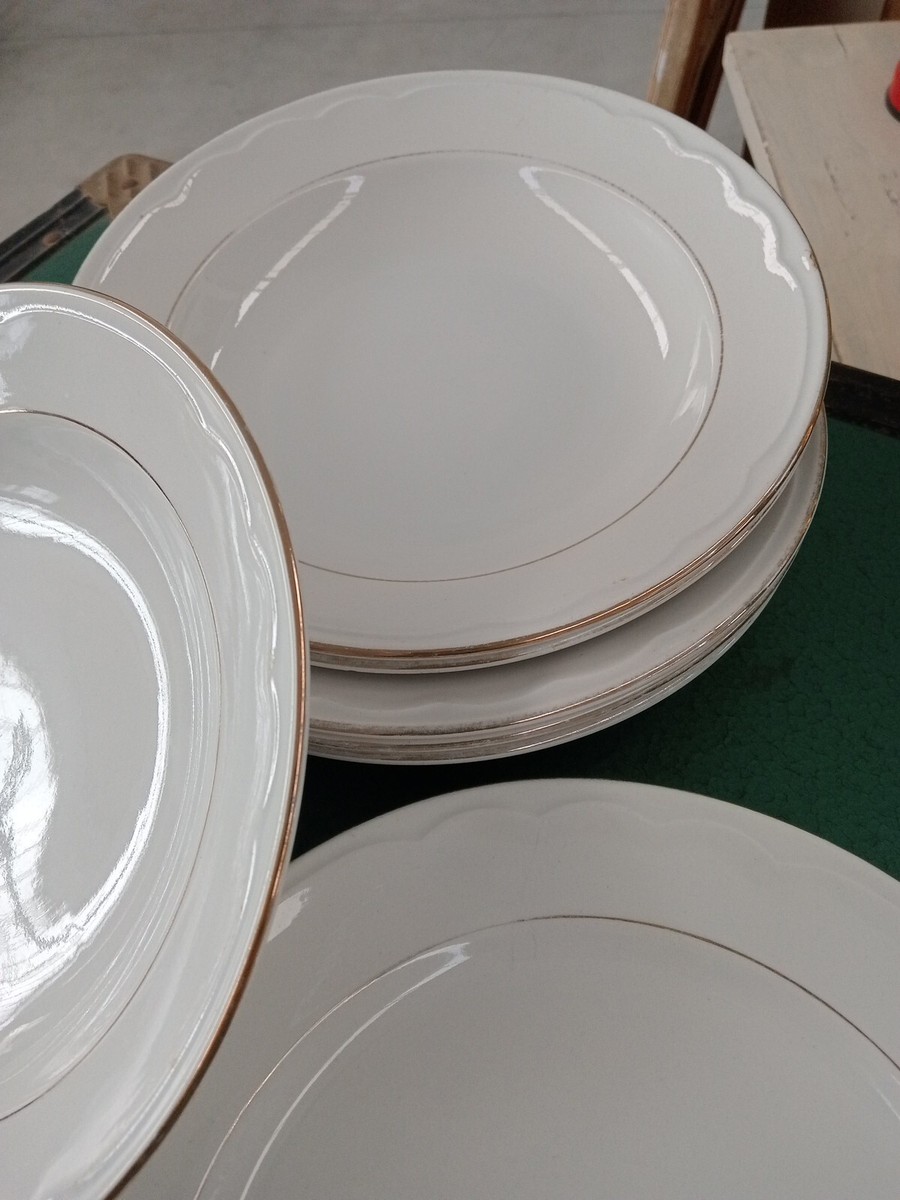 Lot D'assiettes Creuses Galvani Pordenone Années 50 - Céramique Vintage Italienne
