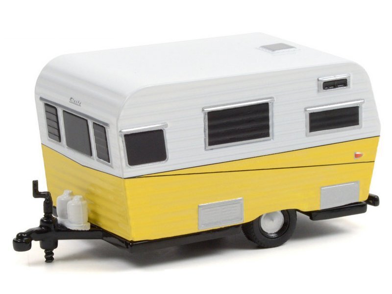 TRAVEL Trailer - 1959 - lightyellow / white - Greenlight 1:64