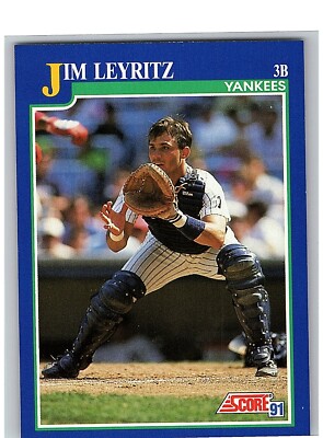 1991 Score Baseball Card Single - #65 Jim Leyritz