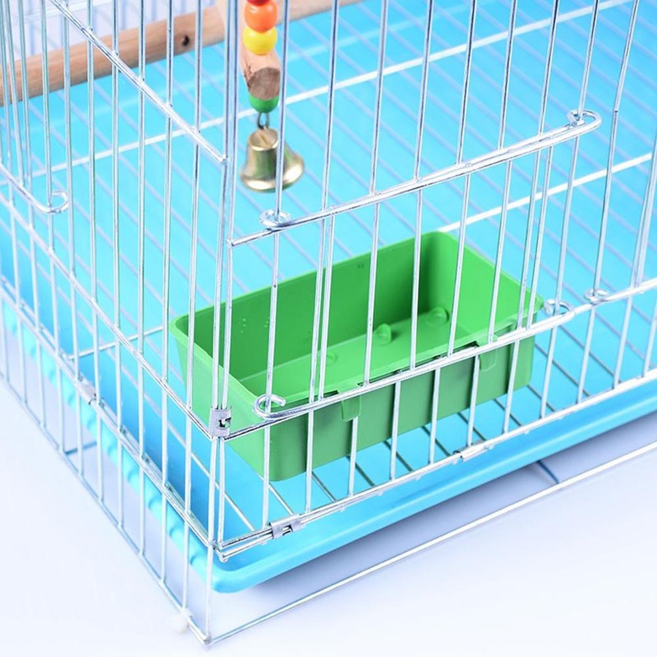Multifunctional Bird Food Feeding Cup Bird Bath Basin for Parrots Birds