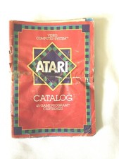 Atari Catalog Only 45 Game Program Cartridges Video Computer System Poor Cond