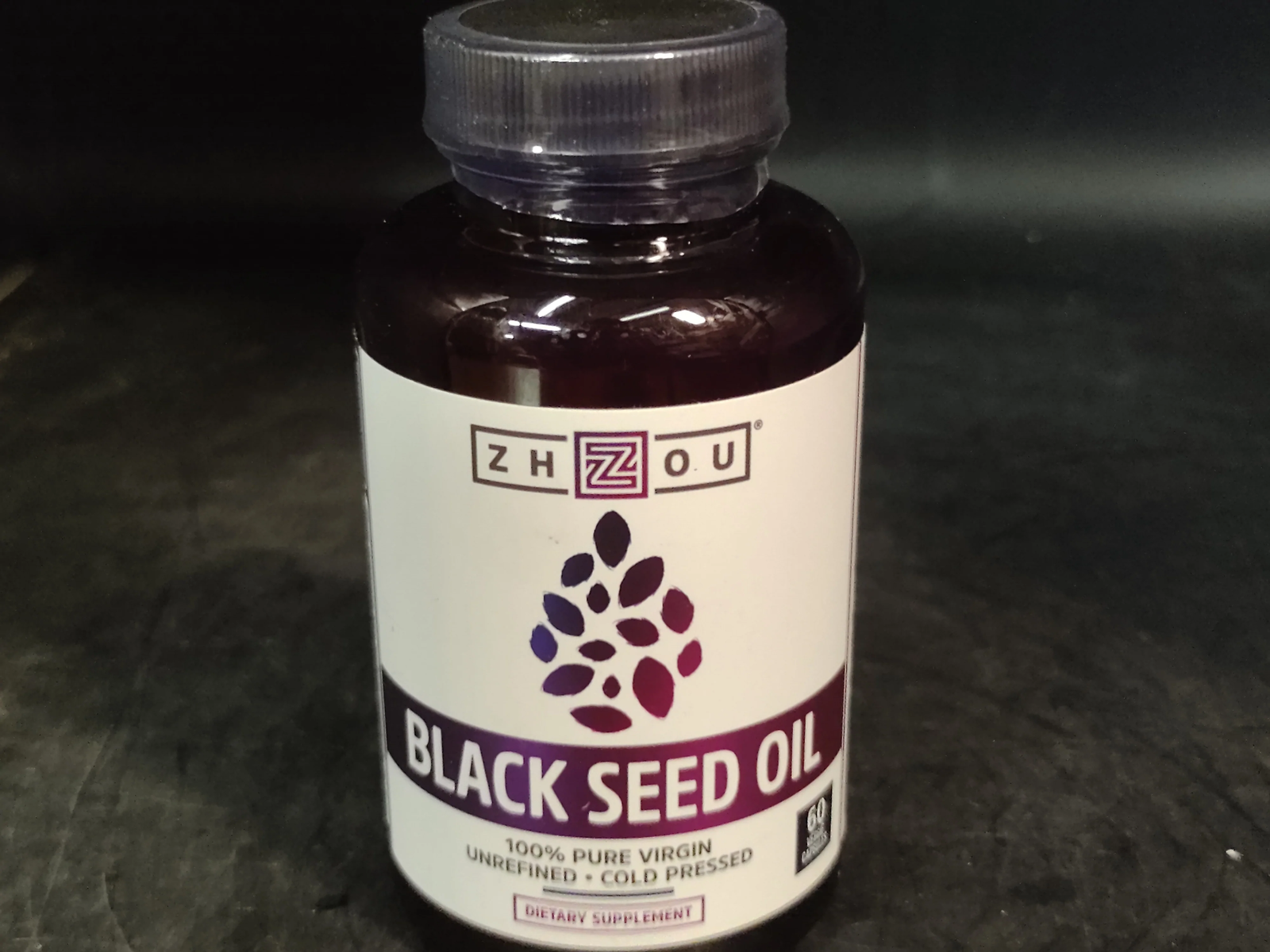 Zhou Black Seed Oil 100 Virgin, Cold Pressed, Immune Support 60 ea
