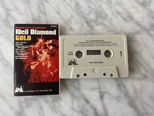Neil Diamond Gold CASSETTE Tape UNI UN2-93084 Sweet Caroline, Solitary Man RARE 