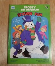 Frosty The Snowman Sticker Fun Book Color Golden Book Vintage 1985 New Old Stock