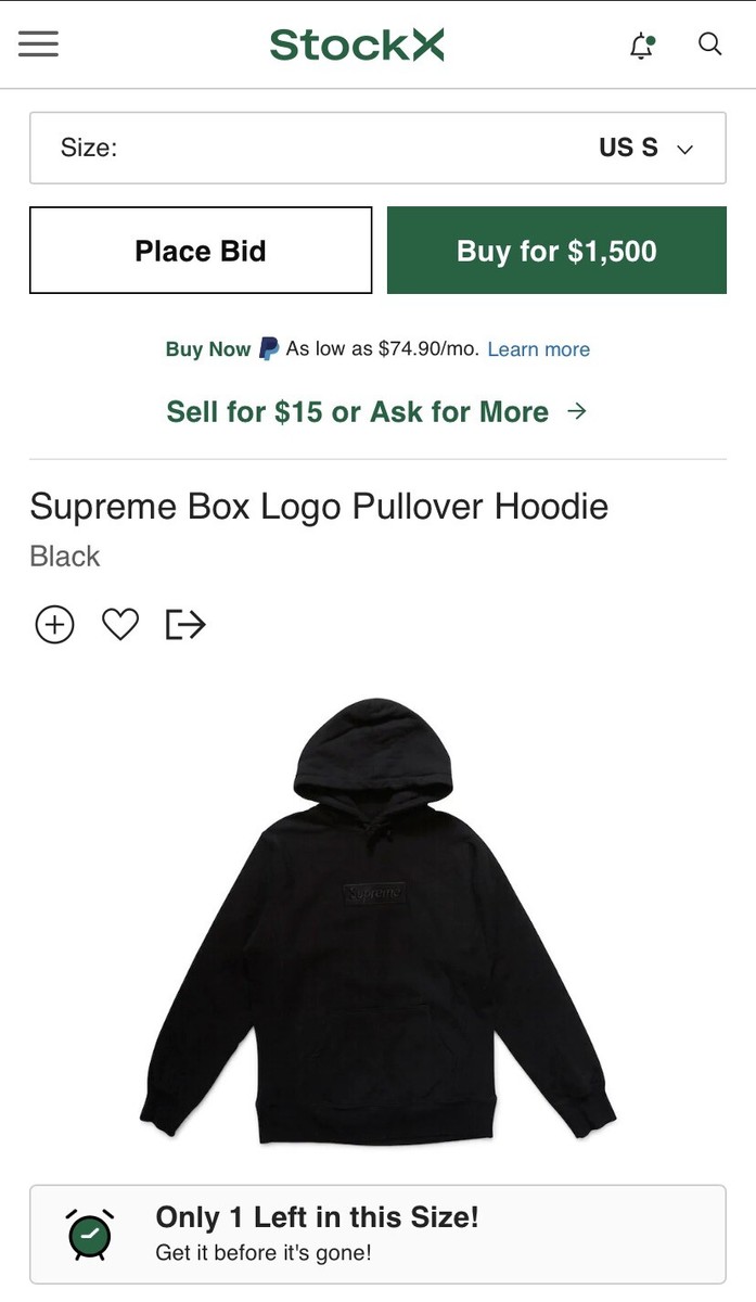 Supreme Hoodie Large box Logo - Main Image