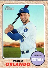2017 Topps Heritage #276 Paulo Orlando Kansas City Royals