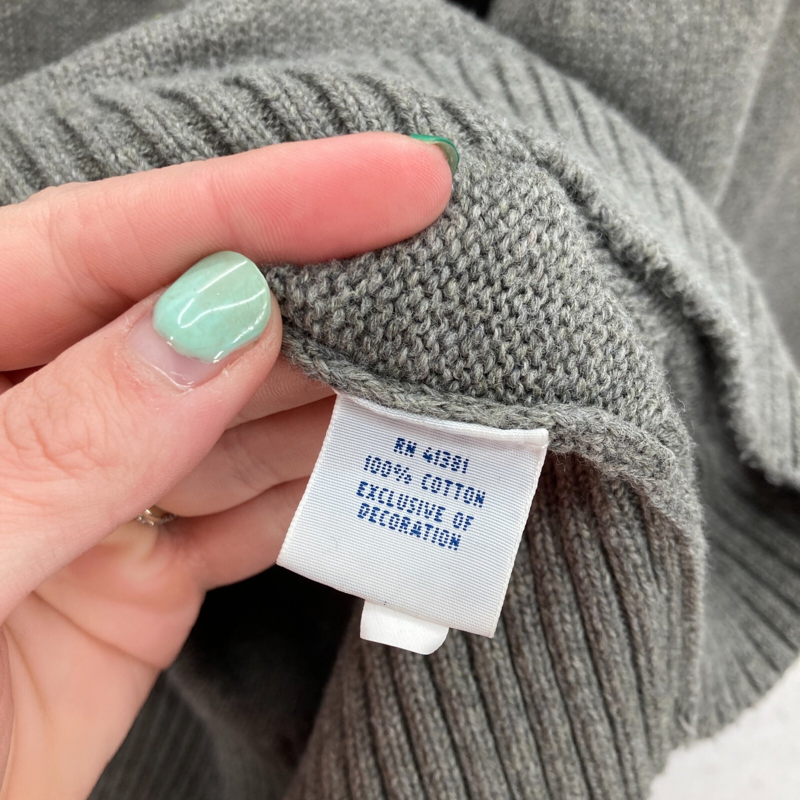 Polo Ralph Lauren maglione quarto zip felpa uomo 3XB grigio maglia costine pony