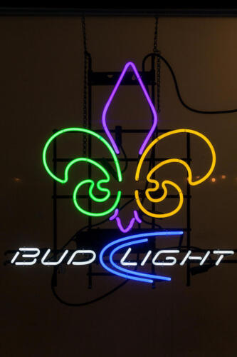 Fleur De Lis New Orleans Saints Neon Sign 20"x16" Lamp Light Bar Display Z1047 - Picture 1 of 1