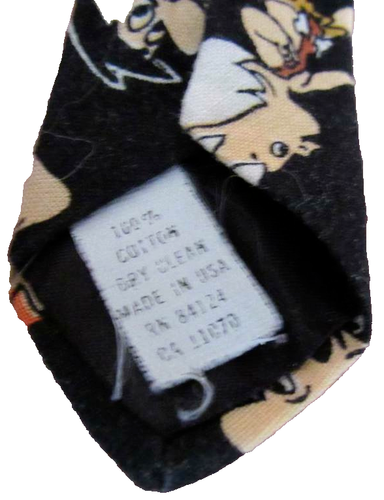 FLINTSTONES NECK TIE RALPH MARLIN Wilma Dino Barney and Betty Bright Colors - Picture 3 of 5