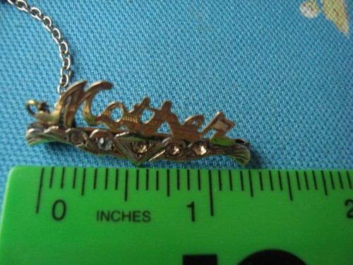 Vintage Australian 9ct RODD Mother Brooch Nice Detailing - Picture 3 of 15