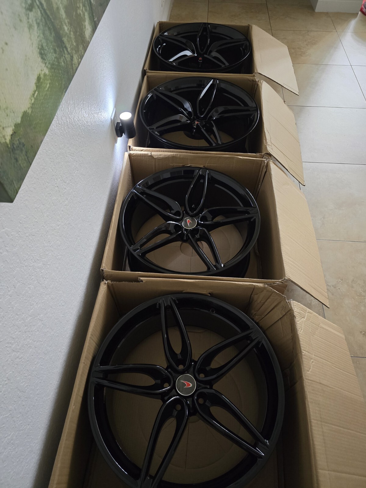 Mclaren 570 Rims/Wheels.  Freshly Powder Coated And Ceramic Coated 