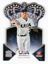 2015 Cole Stobbe Panini USA Baseball Crown Royale Rookie Silver 73/99