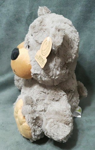 Animal Adventure Brown Plush Bear Stuffed Lovey 2019 NWT 10” Tall - Picture 2 of 5
