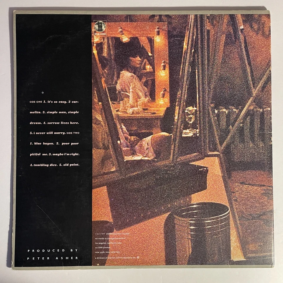 Linda Ronstadt ‎– Simple Dreams Vinyl, LP 1977 Elektra/Asylum Records ‎– 6E-104 - Image 4 of 4