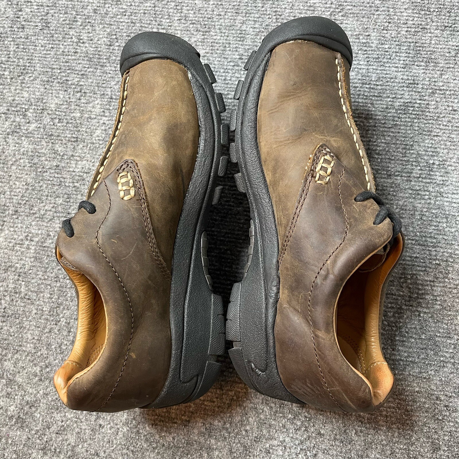 Scarpe da trekking impermeabili Keen Boston III da uomo taglia 7 5 in pelle nabuk marrone