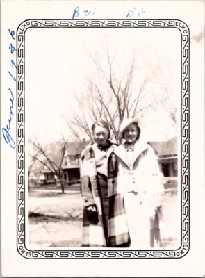 Fashionable Classy Beautiful Young Suburban Women Americana 1930s Vintage Photo