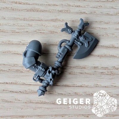 40K Space Marines Bits | Black Templar Crusader Squad | Sword Brother Power Axe