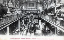 CPA 10 TROYES Grands Magasins JORY PRIEUR Soieries Confections et Trousseaux (cp