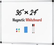 HOMEFLA Magnetic Dry Erase Board White Board for Office School,Sliver Reinforced