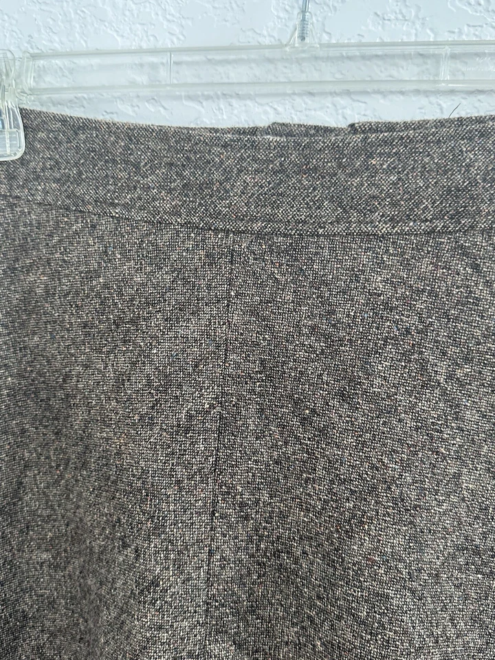 Falda para mujer Grace Elements 10 marrón lana mezcla seda Boucle Cottagecore terrosa Foto 4 de 4