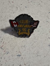Vintage 1996 Club Ski-Doo Member Enamel Pin Canada USA Flags