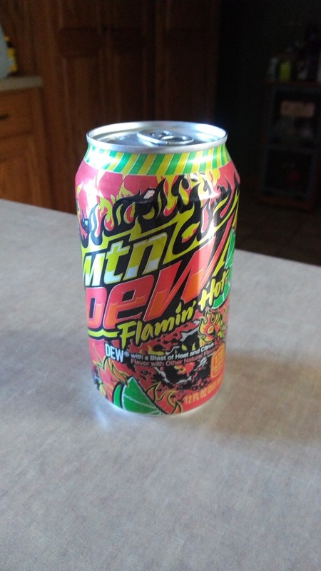 Collectors can Mountain Dew Flamin’ Hot Full/Unopened 12oz Can 2022