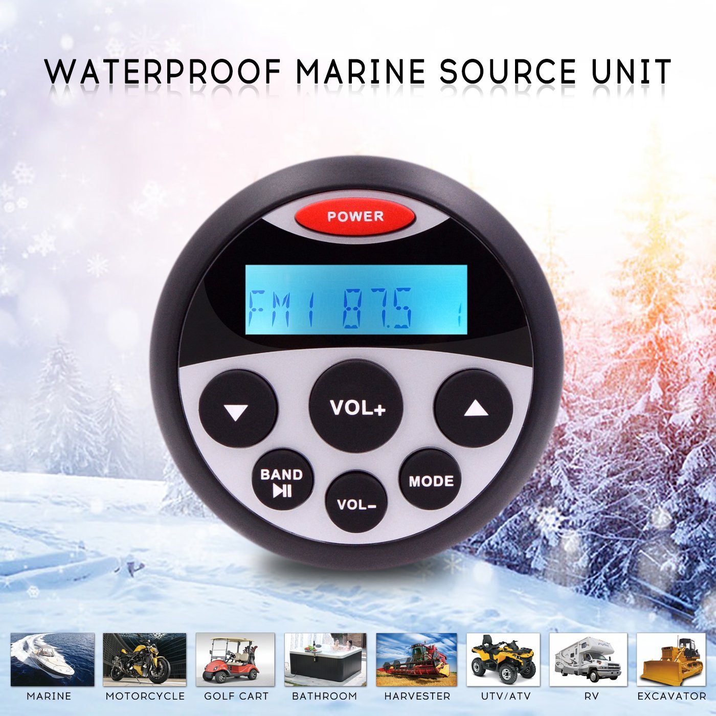 waterproof boat stereo