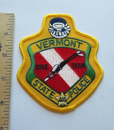 VERMONT STATE POLICE DIVE TEAM PATCH Vintage Original