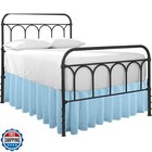 Cottingon Ruffled Bed Skirt with Split Corners-Dust Ruffle - 18" Drop 100% Mi