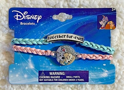 Disney Lady and the Tramp Braided Friendship Bracelet Jewelry Pack