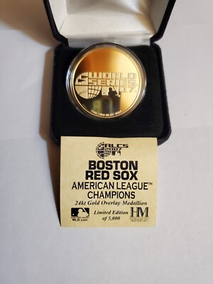 Highland Mint 24k Gold Overlay 2007 World Series Boston Red Sox