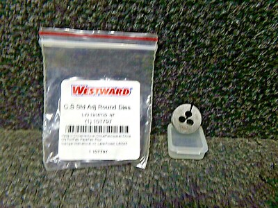(1) WESTWARD C.S STD Round Adjustable Die, UNF, Die Thread Size: #1-72 (DC)