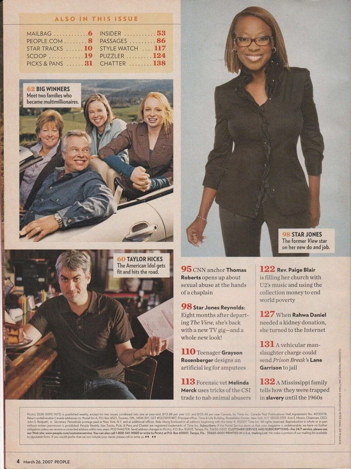 Magazine People March 26 2007 Sandra Bullock Tori Spelling Liz Hurley Heather - Image 3 of 4