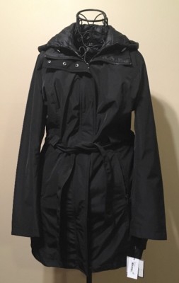 LAUNDRY BY SHELLI SEGAL Hooded Water-Resistant Windbreaker Jacket Size M NEW