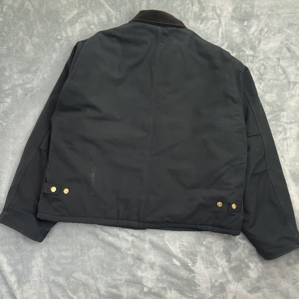 CARHARTT JACKET J02 Men's 2XL Black Arctic Quilt Duck JQ185 CARHARTT JACKET J02 Men's 2XL Black Arctic Quilt Duck JQ185