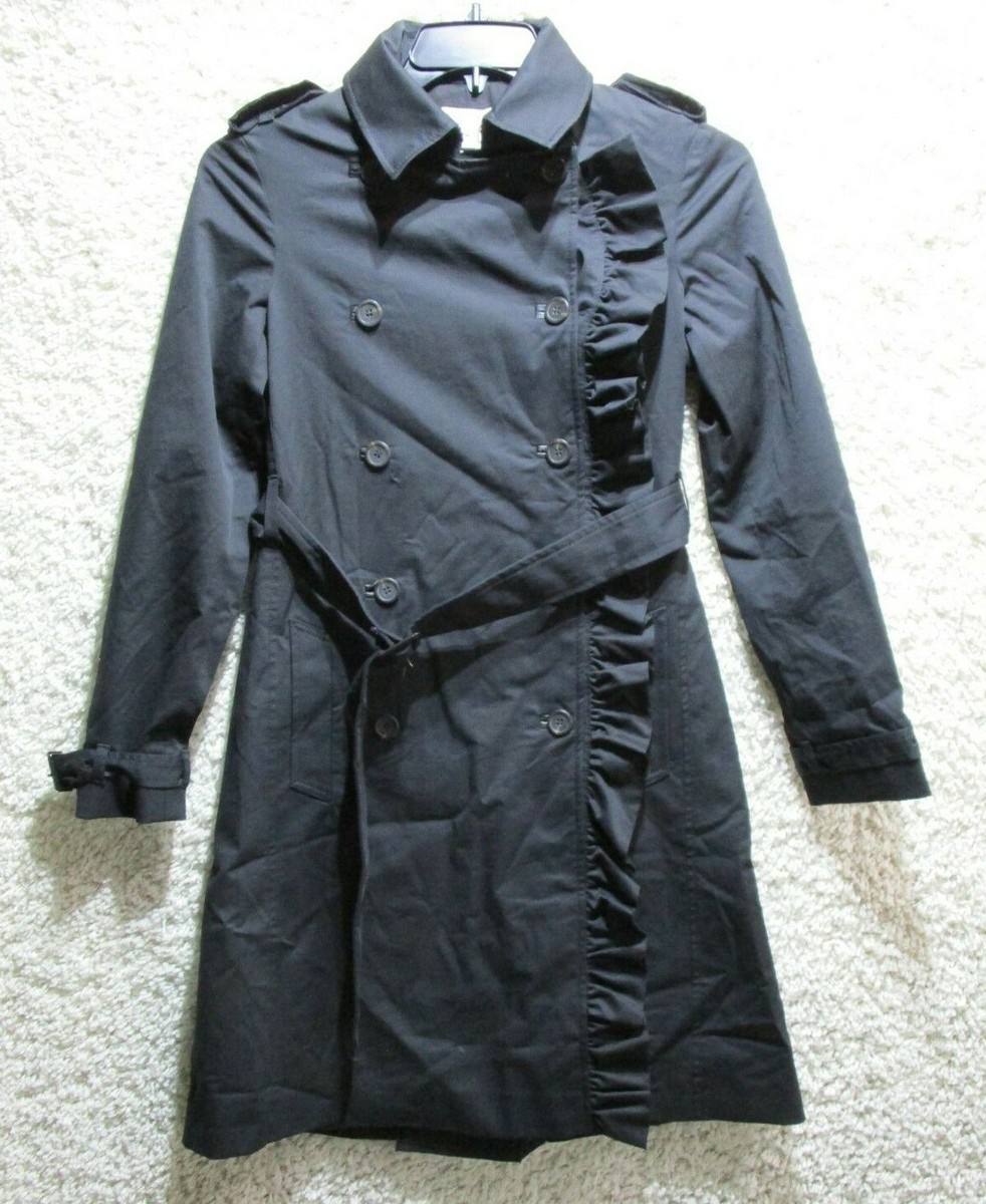 Paul Joe Sister Womens Coat 38 Black Overcoat Long Sleeve