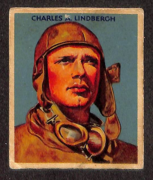 R136 National Chicle, Sky Birds Series 144, 1933, #36 Chalres Lindbergh, Aviator