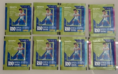 Very RARE Panini Rio Open 2026 Complete Set 8 packs numbered from 1 to 8